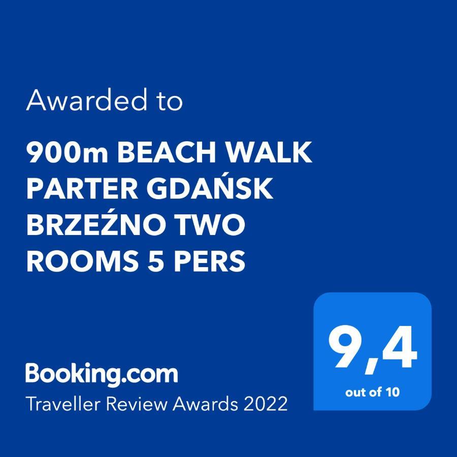 900m Beach Walk Parter Brzezno Two 5 Pers Lejlighed Gdańsk
